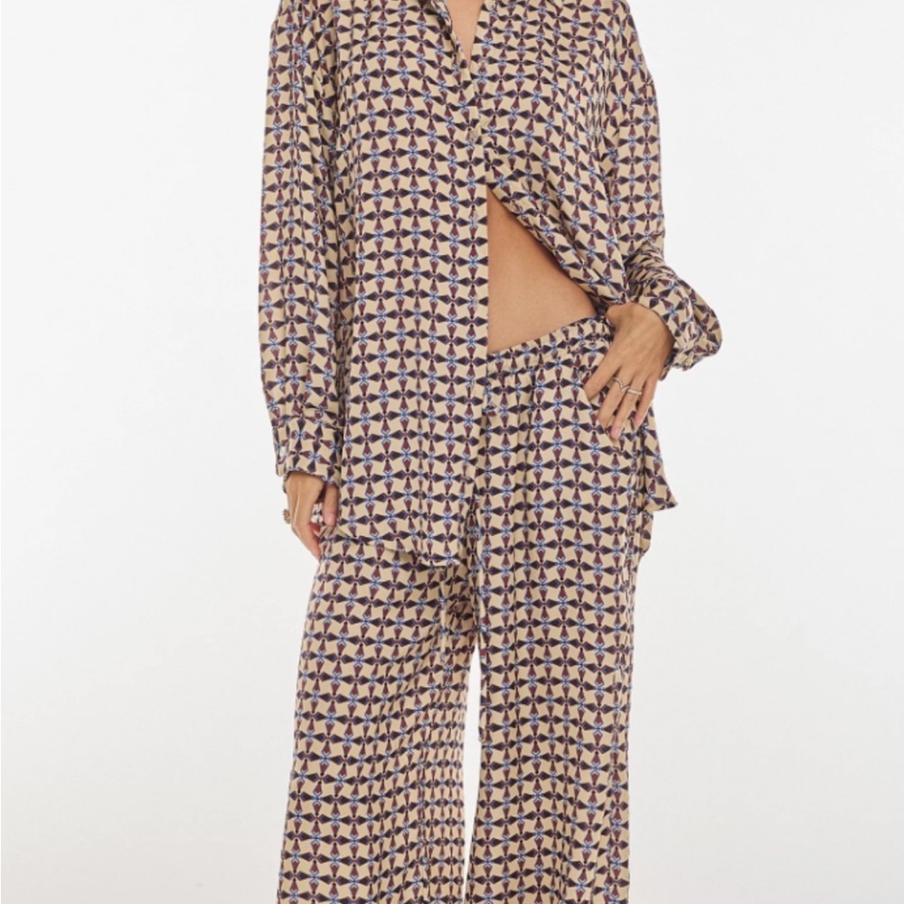 RESA Multicolor Patterned Pajama Set